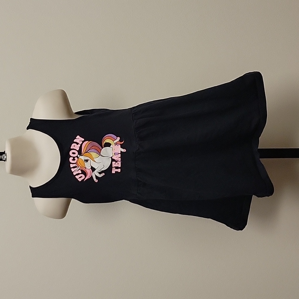 Super cute unique team unicorn black dress magical anime animated modern